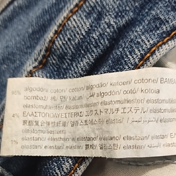 5 Pocket Cotton Stretch Denim Jeans High Rise - Picture 6 of 16